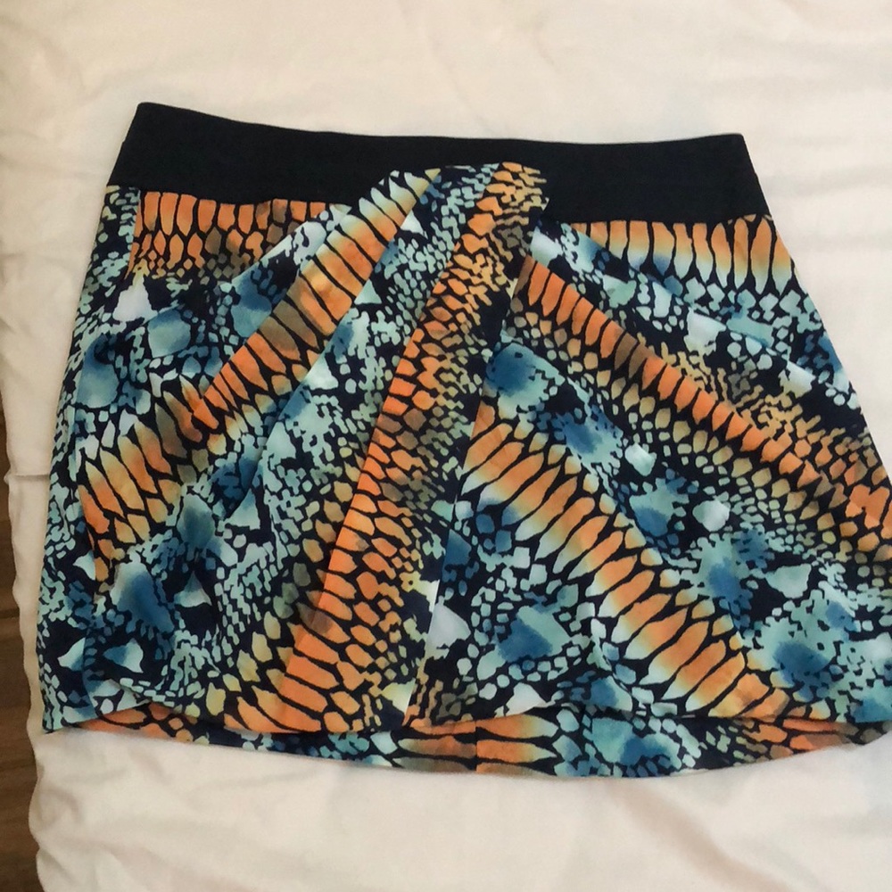Armani exchange animal print mini skirt